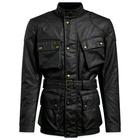Belstaff Trialmaster Pro fekete wax cotton motoros kabát (CE tanusítvánnyal) 