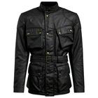 Belstaff Trialmaster Pro fekete wax cotton motoros kabt (CE tanustvnnyal) 