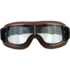 CGM 705 B01 barna retro motoros szemüveg víztszta lencsével