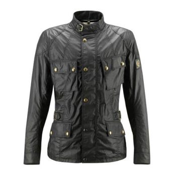 Belstaff Crosby wax fekete motoros kabát