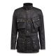 Belstaff Trialmaster Pro fekete wax cotton motoros kabát (CE tanusítvánnyal)