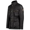 Belstaff Trialmaster Pro fekete wax cotton motoros kabát (CE tanusítvánnyal)