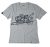 Vespa 946 T-shirt, férfi  póló szürke