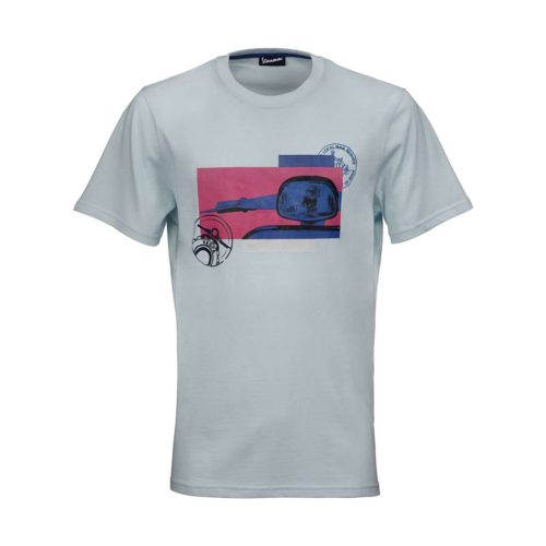 Vespa T-shirt heritage, világoskék