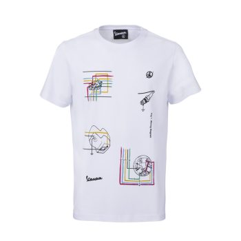 Vespa T-shirt SW Grafica férfi póló