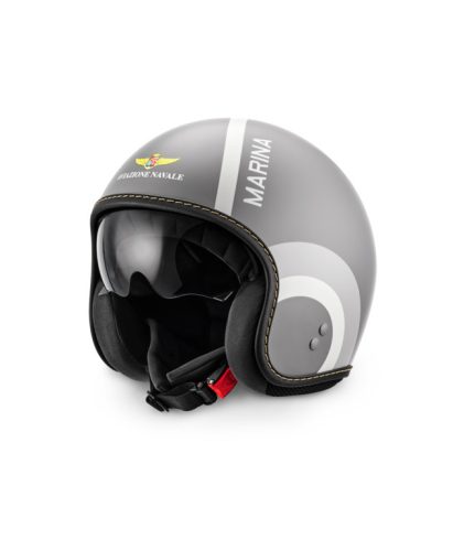 Moto Guzzi Aviazione Navale nyitott bukósisak napszemüveggel 