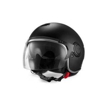 Vespa Argentario nero NV nyitott bukósisak napszemüveggel