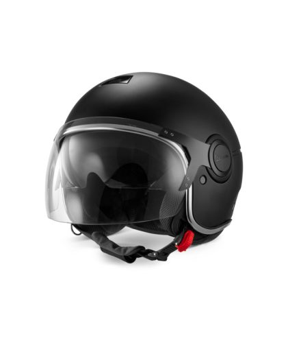 Vespa Argentario nero NV nyitott bukósisak napszemüveggel