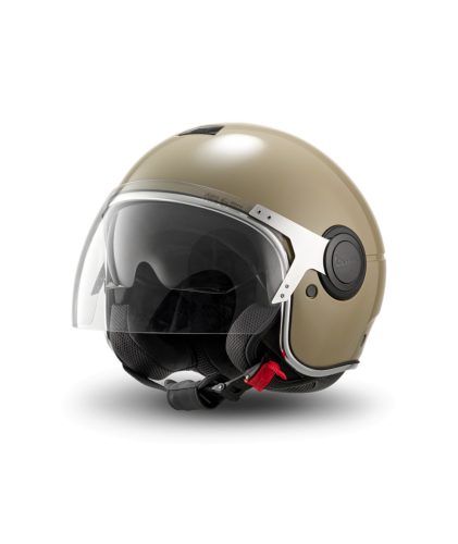 Vespa Argentario beige Q01 nyitott bukósisak napszemüveggel