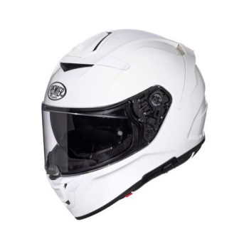   Premier Devil U8 fényes fehér zárt bukósisak napszemüveggel