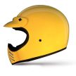Premier MX U 12 Yellow zárt retro bukósisak