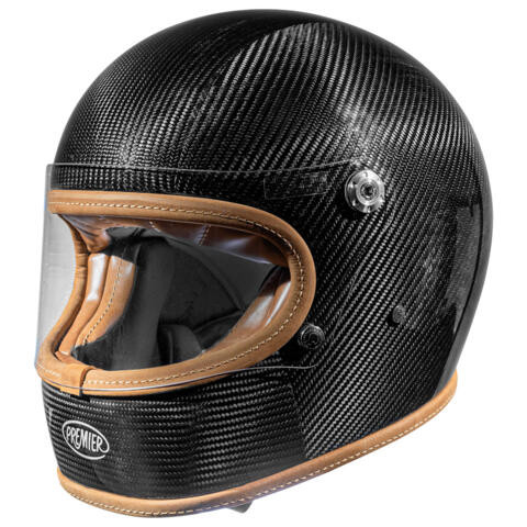 Premier Trophy Platinum Ed. Carbon zárt retro bukósisak