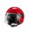 Vespa Argentario rosso R7 nyitott bukósisak napszemüveggel 